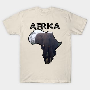 Africa Wildlife Continent Elephant Mist T-Shirt